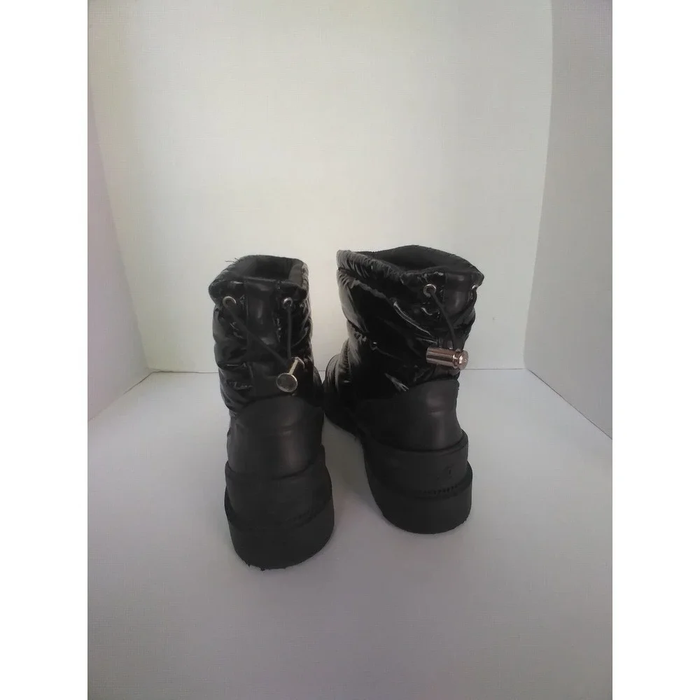 SM New‎ York Puffer Boots Winter Snow Boots Quilted Black Boots Size?